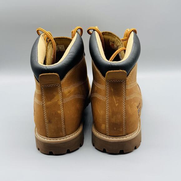 Timberland Boots Mens 11 Brown Nubuck PRO Steel Toe Gritstone 6 Lace Up Work - Picture 7 of 13